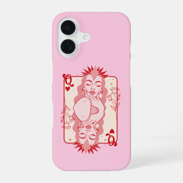 Funda Para iPhone 16 Reina de Corazones  (Reverso )
