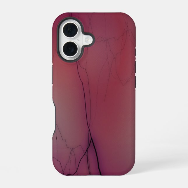 Funda Para iPhone 16 relámpago rosa (Reverso )