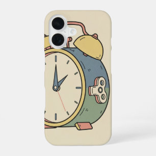 Funda Para iPhone 16 Reloj de Alarma Antiguo