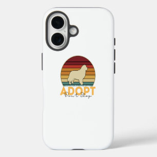 Funda Para iPhone 16 Rescate de Animales de Soporte – Adopta No Compres