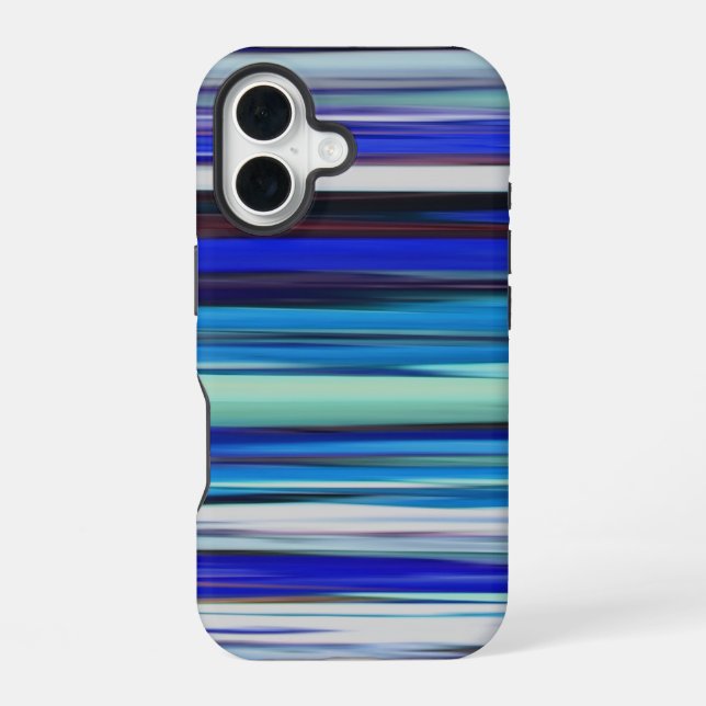 Funda Para iPhone 16 Resumen #2: Azul borroso (Reverso )