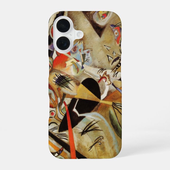 Funda Para iPhone 16 Resumen de la composición de Kandinsky (Reverso )