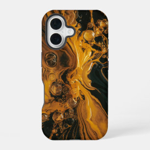 Funda Para iPhone 16 Resumen de oro fundido