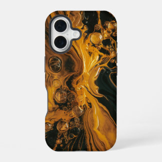 Funda Para iPhone 16 Resumen de oro fundido