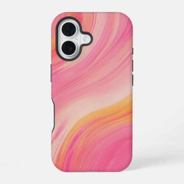 Funda Para iPhone 16 Resumen de Swirl (Reverso )