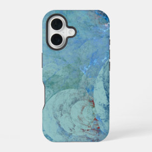 Funda Para iPhone 16 Resumen del opal azul