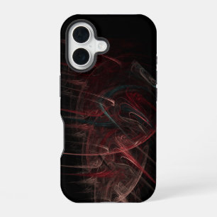 Funda Para iPhone 16 Resumen rojo y negro