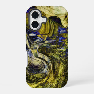 Funda Para iPhone 16 Resumen verde oliva de Avignon