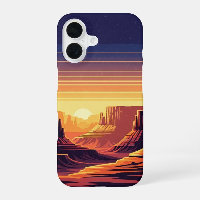 Funda Para iPhone 16 Retro Canyon Layers (Reverso )