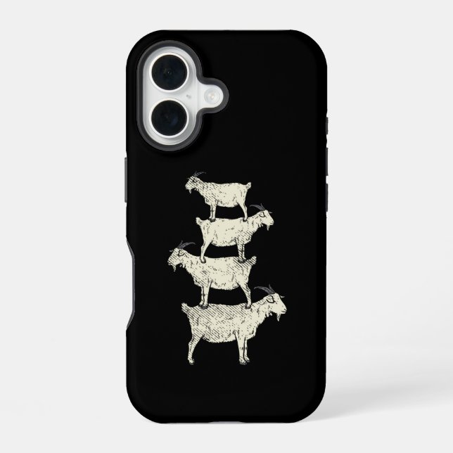 Funda Para iPhone 16 Retro de Cabra (Reverso )