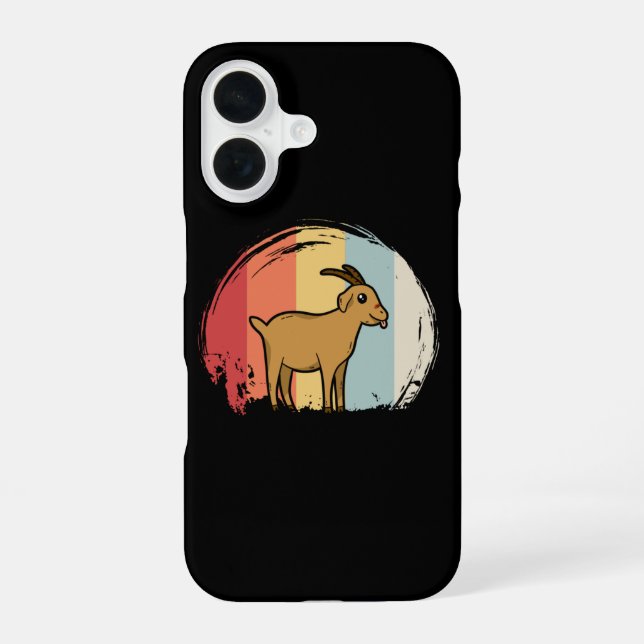 Funda Para iPhone 16 Retro de cabra (Reverso )