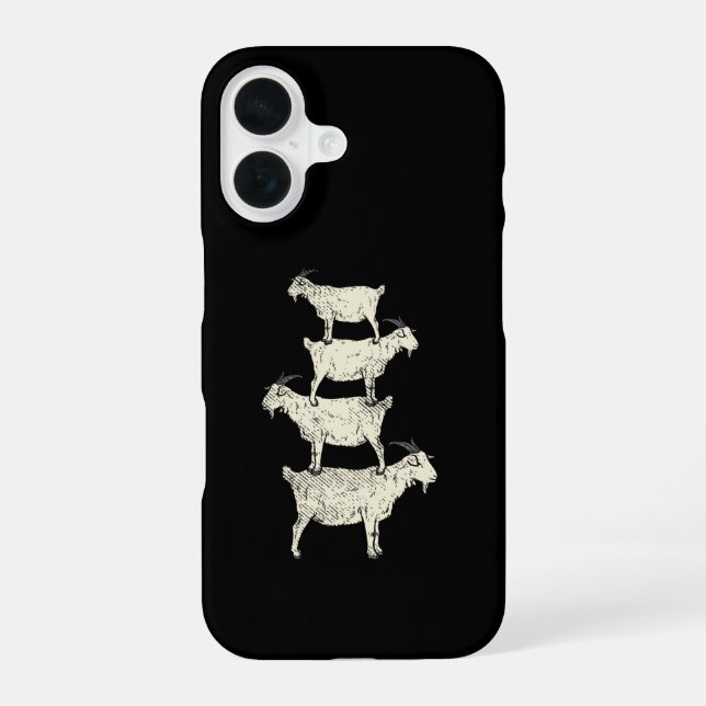 Funda Para iPhone 16 Retro de Cabra (Reverso )