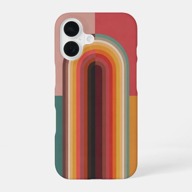 Funda Para iPhone 16 Retro Minimalist Arch Illustration (Reverso )