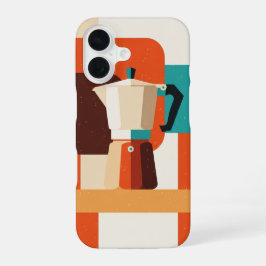 Funda Para iPhone 16 Retro Moka Pot