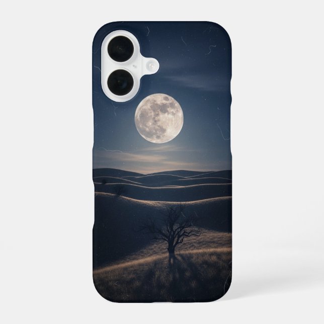 Funda Para iPhone 16 Retro Moonlight Hills (Reverso )