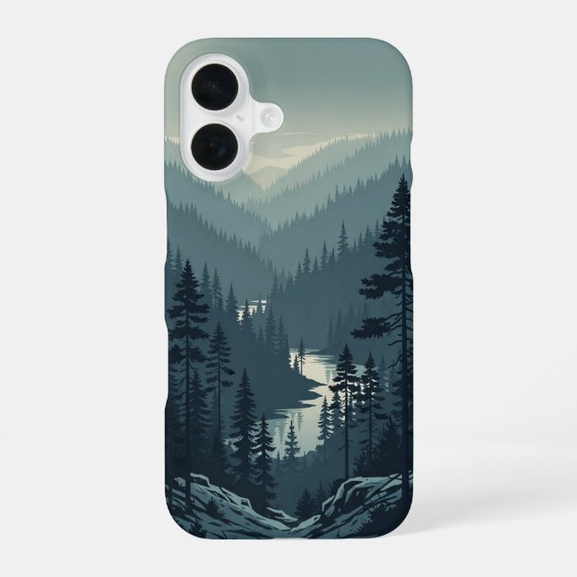 Funda Para iPhone 16 Retro Pine Valley (Reverso )
