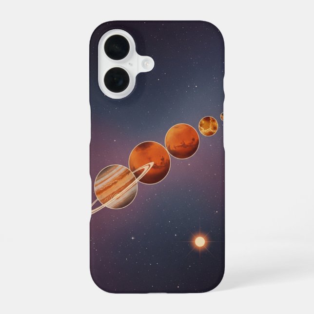 Funda Para iPhone 16 Retro Planet Parade (Reverso )