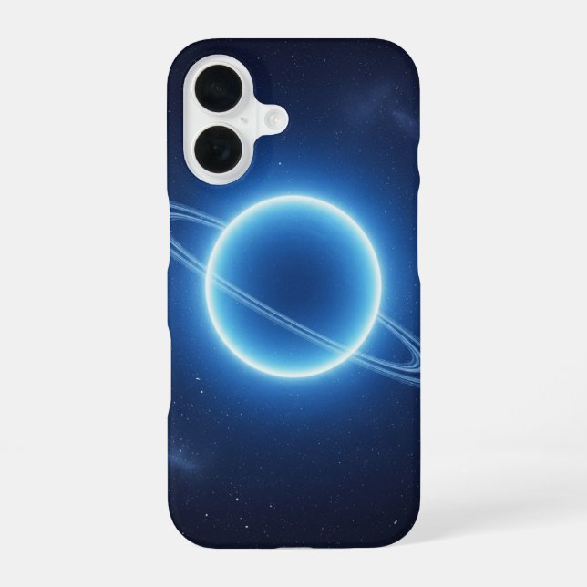 Funda Para iPhone 16 Retro Resplandor de Neptuno (Reverso )