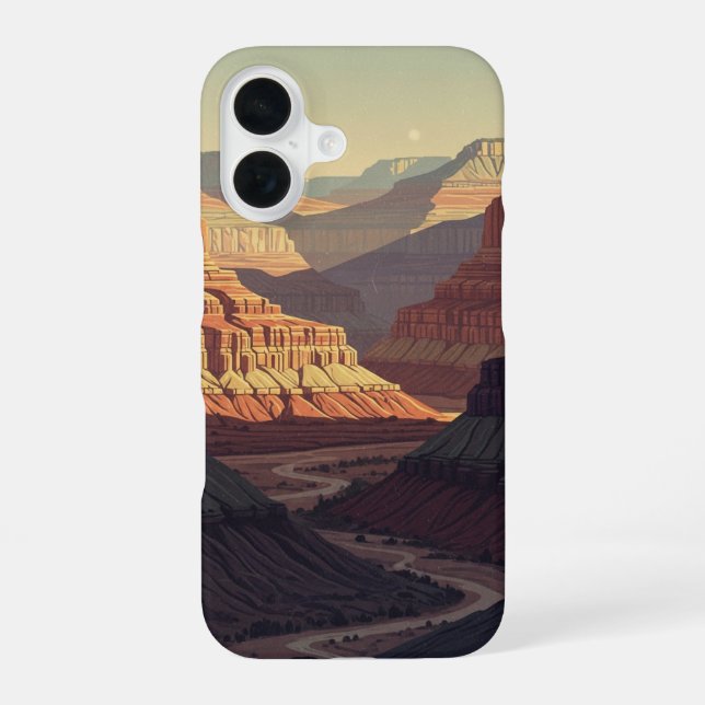 Funda Para iPhone 16 Retro Silent Canyon (Reverso )
