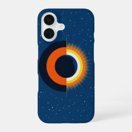 Funda Para iPhone 16 Retro Solar Eclipse