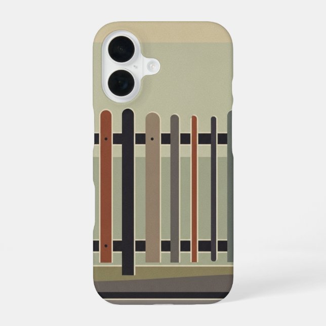 Funda Para iPhone 16 Retro Street Fence (Reverso )