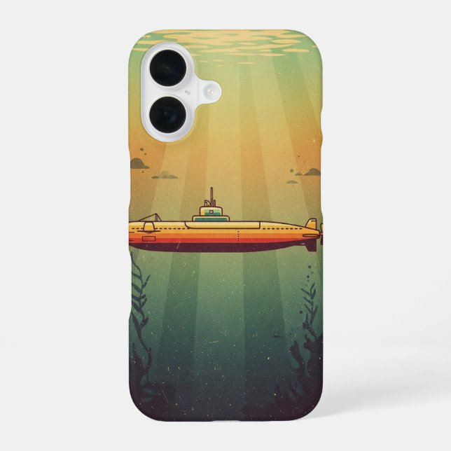 Funda Para iPhone 16 Retro Submarine (Reverso )