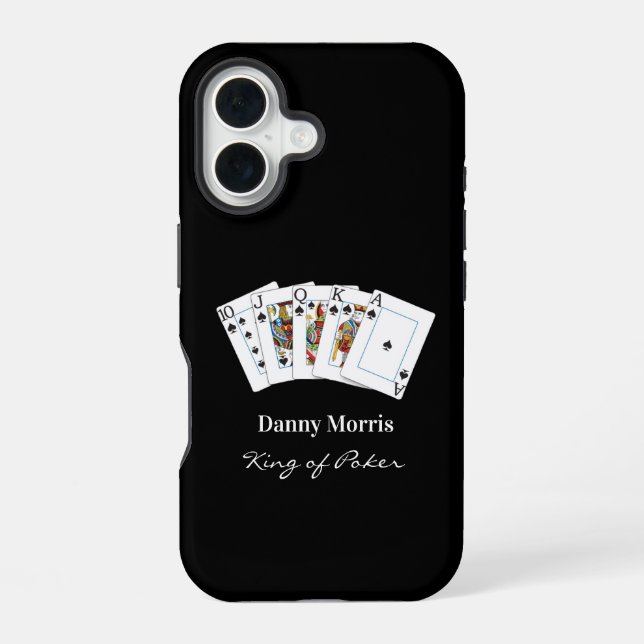 Funda Para iPhone 16 Rey de Mano de Póquer (Reverso )