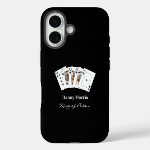 Funda Para iPhone 16 Rey de Mano de Póquer