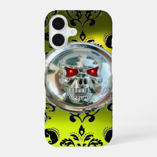 Funda Para iPhone 16 RIDERS DE LLAMADAS DAMASCA GEMSTONE Topaz Amarillo