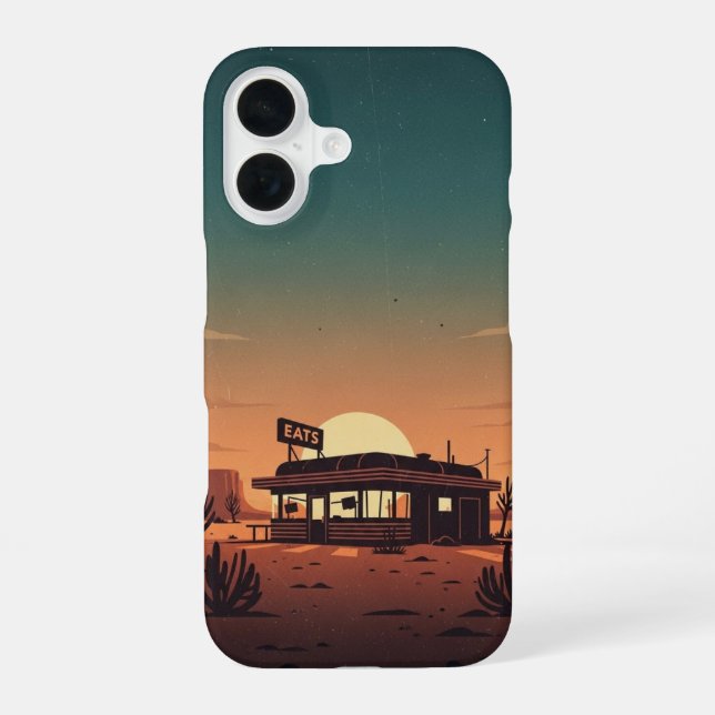 Funda Para iPhone 16 Roadside Diner Silence (Reverso )