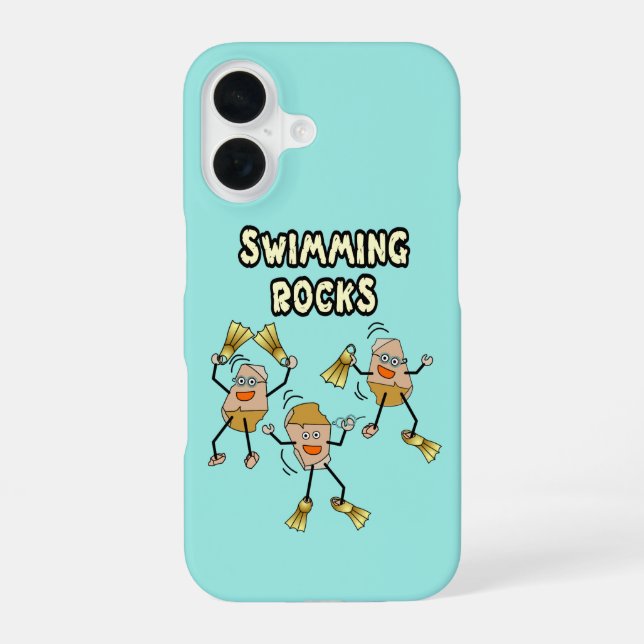Funda Para iPhone 16 Rocas de baño (Reverso )