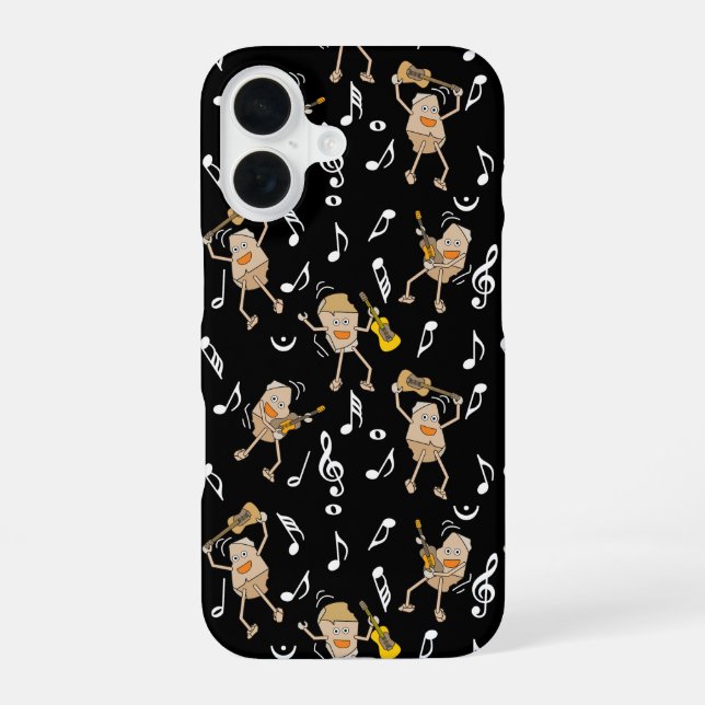Funda Para iPhone 16 Rocas de guitarra (Reverso )