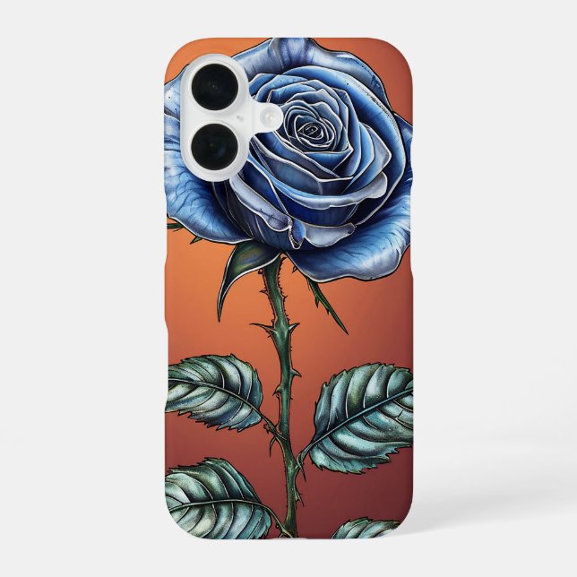 Funda Para iPhone 16 Rosa azul (Reverso )