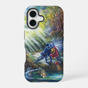 Funda Para iPhone 16 ROSA OLVIDADA Caballeros luchadores, Dinero y Diab