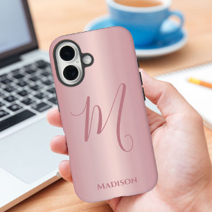 Funda Para iPhone 16 Rosa Oro Personalizado 