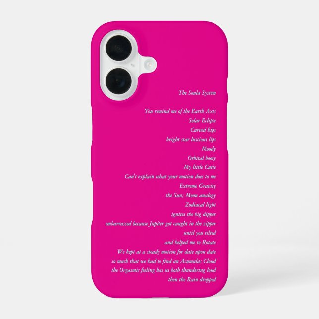 Funda para iphone 16 rosa Soula System (Reverso )