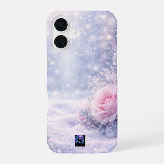 Funda Para iPhone 16 Rosas de Invierno (Reverso )