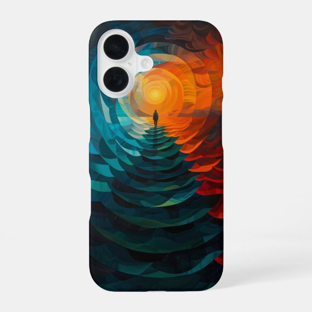 Funda Para iPhone 16 Ruta al infinito (Reverso )