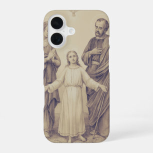Funda Para iPhone 16 Sagrada Familia Jesús, Virgen María y San José 