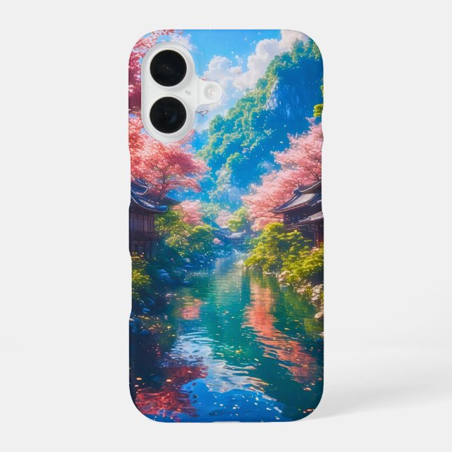 Funda Para iPhone 16 Sakura Utsuru Seiryū  (Reverso )