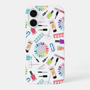 Funda Para iPhone 16 Salón de Belleza Manicura y Pedicura de Uñas