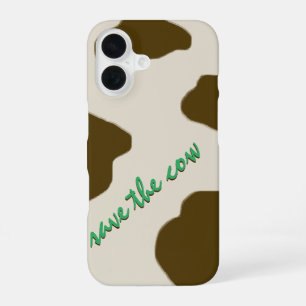 Funda Para iPhone 16 SALVA LA VACA marrón