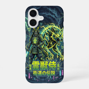 Funda Para iPhone 16 Samurái Lobo Relámpago Raiju