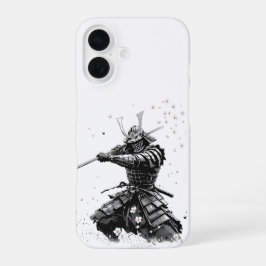 Funda Para iPhone 16 Samurai Warrior in Action Japanese Art Ceramic 