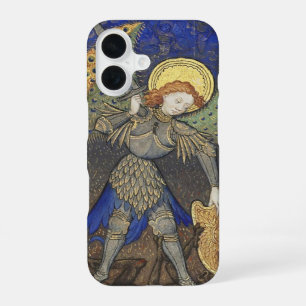 Funda Para iPhone 16 San Miguel Arcángel con diablo