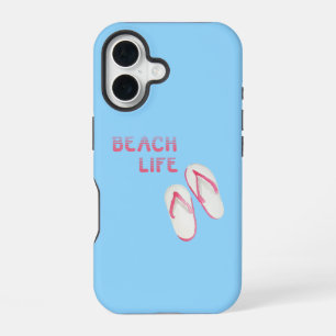 Funda Para iPhone 16 Sandalias Flip Flop de Beach Life