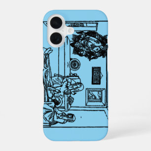 Funda Para iPhone 16 Santa Fina niña cristiana italiana