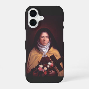 Funda Para iPhone 16 Santa Teresa de Lisieux Lluvia de Rosas Arte Sagra
