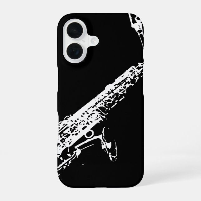 Funda Para iPhone 16 Saxofón (Reverso )