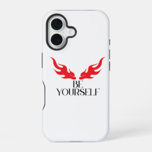Funda Para iPhone 16 Sé Tú Mismo – Diseño Minimalista de Cita Empoderan